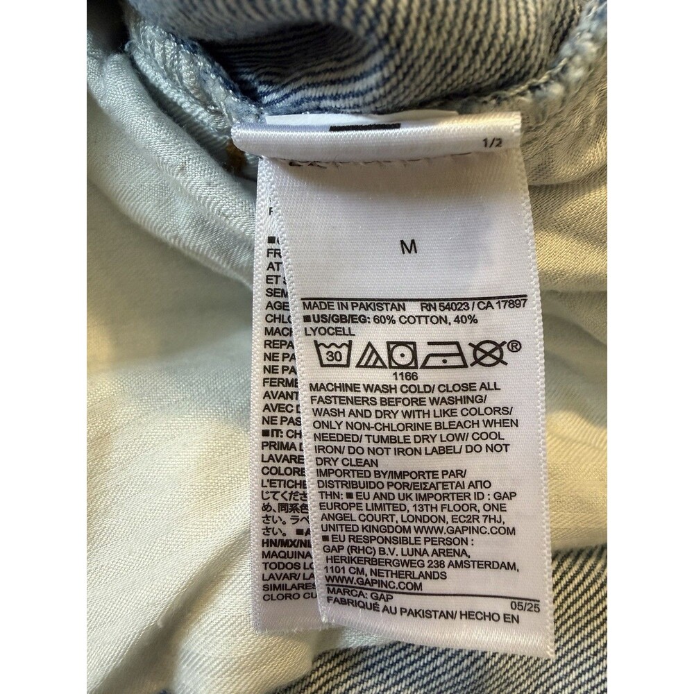 Gap Women Size M Horseshoe Barrel Ultra Soft Easy Pull On Mid Rise Jeans - Picture 6 of 9